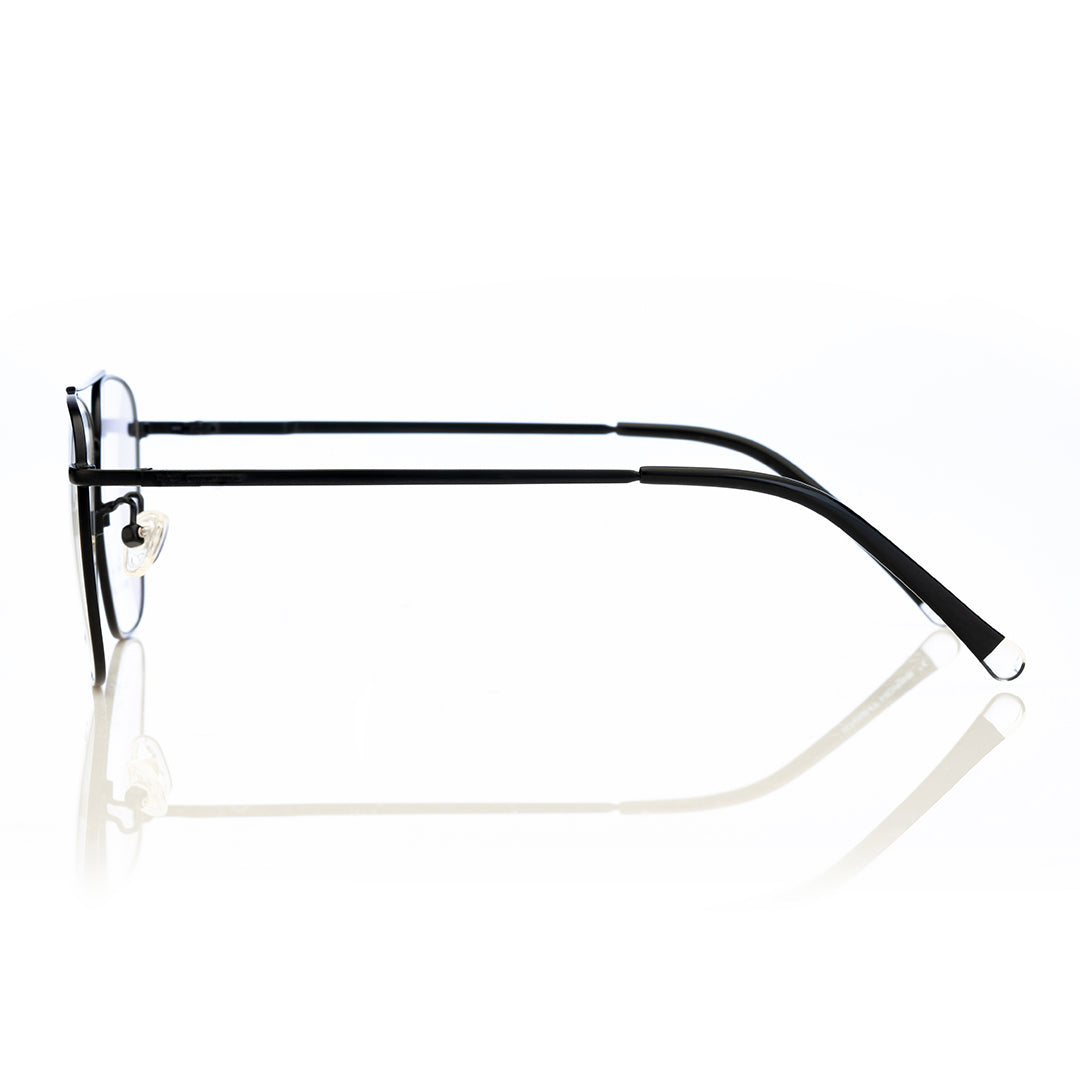 Black aviator eyeglasses